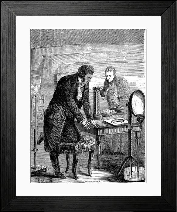 Framed Print : Hans Christian Oersted, Danish physicist, 1820 (c1880) Framed Print : Hans Christian Oersted, Danish physicist, 1820 (c1880)
