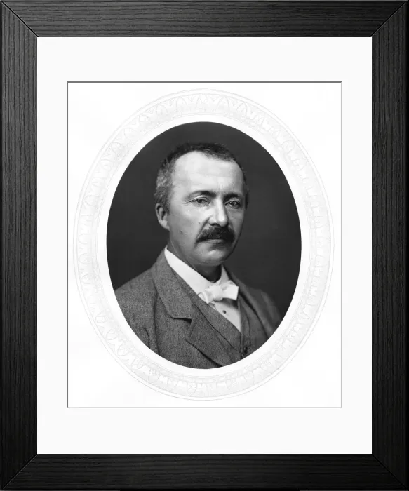 Framed Print : Heinrich Schliemann, German archaeologist, 1877 Framed Print : Heinrich Schliemann, German archaeologist, 1877