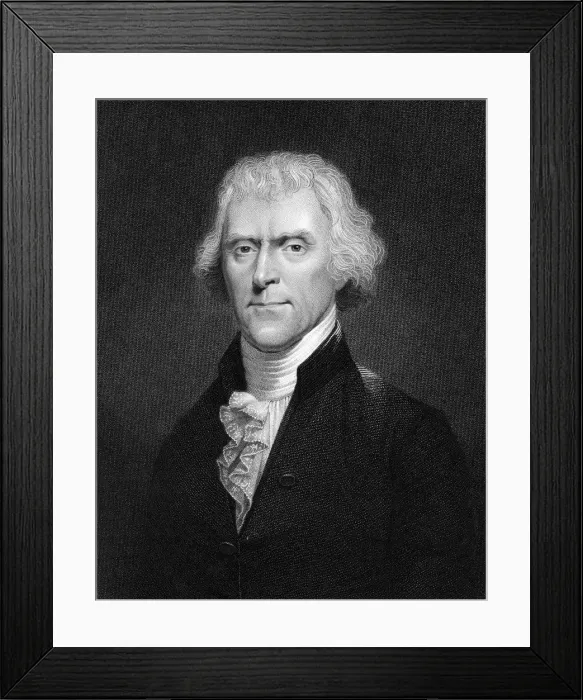 Framed Print : Thomas Jefferson, American president Framed Print : Thomas Jefferson, American president
