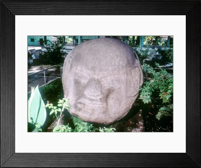 Framed Print : Carved monolithic head from Monte Alto, Guatemala, Pre-Columbian, Pre-Classic period, 1500-100 BC Framed Print : Carved monolithic head from Monte Alto, Guatemala, Pre-Columbian, Pre-Classic period, 1500-100 BC