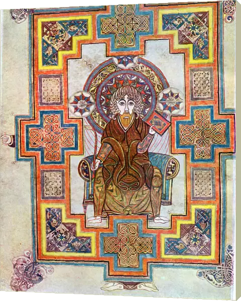 Portrait of Saint John from the Book of Kells, c800