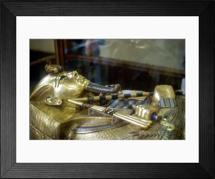 Framed Print : Gold sarcophagus of King Tutankamun, 18th dynasty, Ancient Egypt, c1323 BC Framed Print : Gold sarcophagus of King Tutankamun, 18th dynasty, Ancient Egypt, c1323 BC