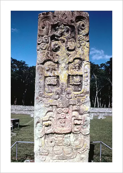 Stele B from Copan, Honduras, Pre-Columbian, Maya, c300-630