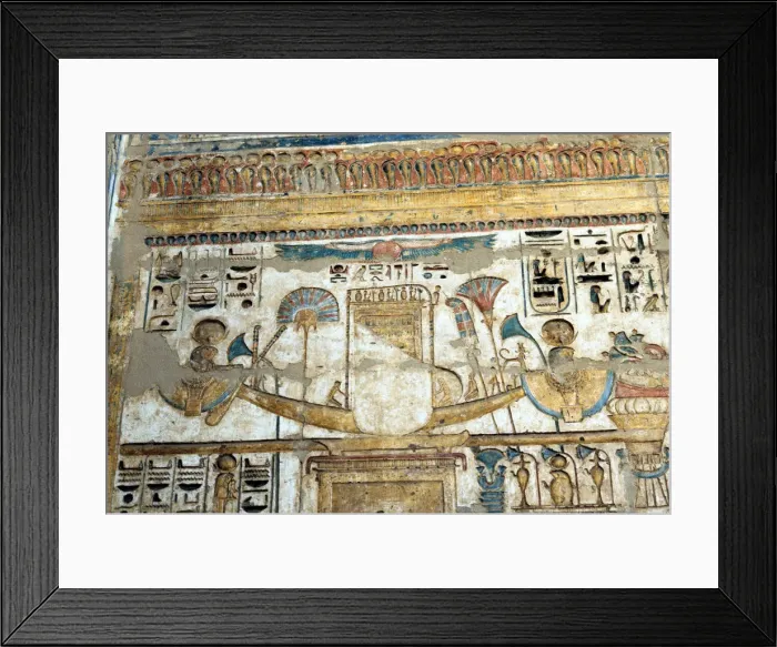 Framed Print : Painted wall relief, Temple of Rameses III, Medinet Habu, Egypt, 12th century BC Framed Print : Painted wall relief, Temple of Rameses III, Medinet Habu, Egypt, 12th century BC