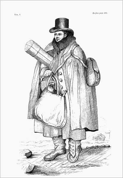 William Buckland, geologist, paleontologist and clergyman, equipped to explore a glacier, 1875