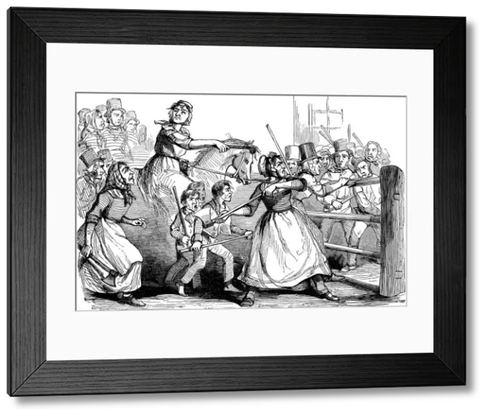 Framed Print : Rebecca Riots in Wales, 1843 Framed Print : Rebecca Riots in Wales, 1843