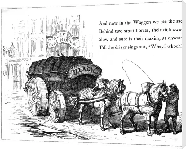 Coal delivery wagon, 1860