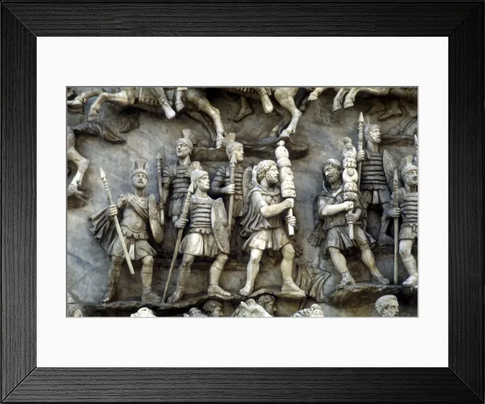 Framed Print : Roman soldiers taking part in decursio, the ritual circling of funeral pyre, c180-196 Framed Print : Roman soldiers taking part in decursio, the ritual circling of funeral pyre, c180-196