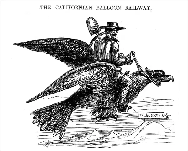 The Californian Balloon Railway, a novel way of travelling to the Californian Gold Rush, 1849