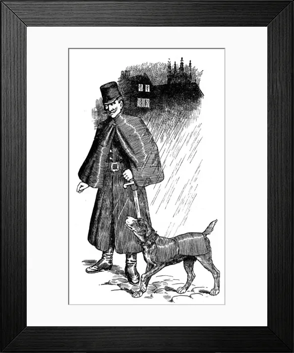 Framed Print : Ghent police dog, 1907 Framed Print : Ghent police dog, 1907