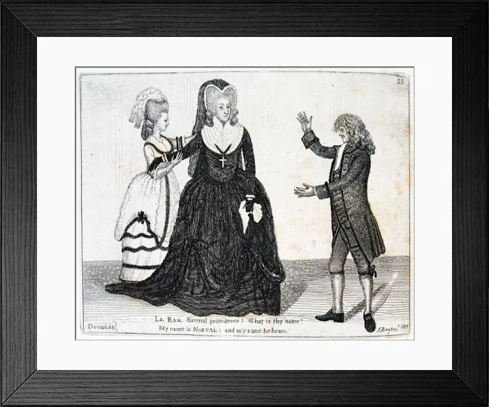 Framed Print : Sarah Siddons, English actress, 1784. Artist: John Kay Framed Print : Sarah Siddons, English actress, 1784. Artist: John Kay