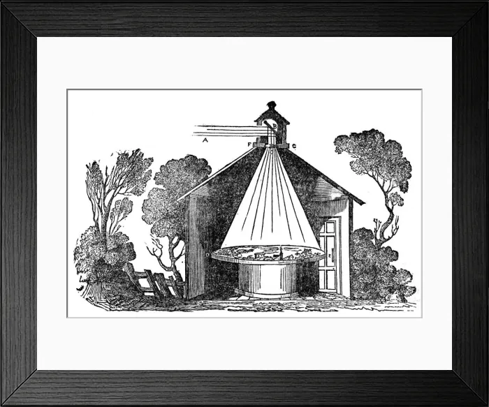 Framed Print : Camera obscura, c1840 Framed Print : Camera obscura, c1840