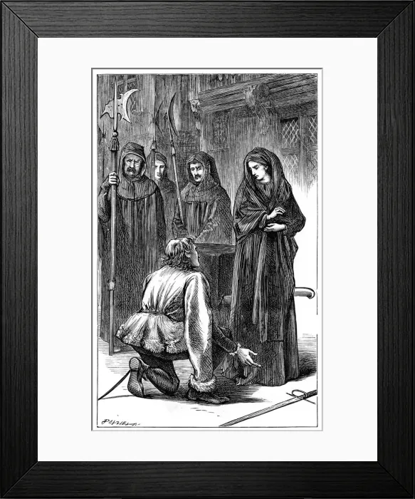 Framed Print : Scene from Shakespeares Richard III, (1591) c1870 Framed Print : Scene from Shakespeares Richard III, (1591) c1870