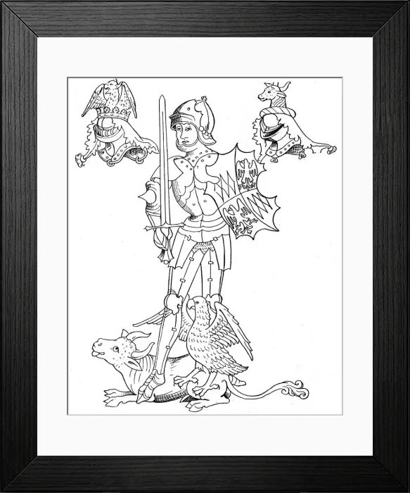 Framed Print : Richard Neville or Nevill, Earl of Warwick, English medieval soldier and statesman, 19th century Framed Print : Richard Neville or Nevill, Earl of Warwick, English medieval soldier and statesman, 19th century