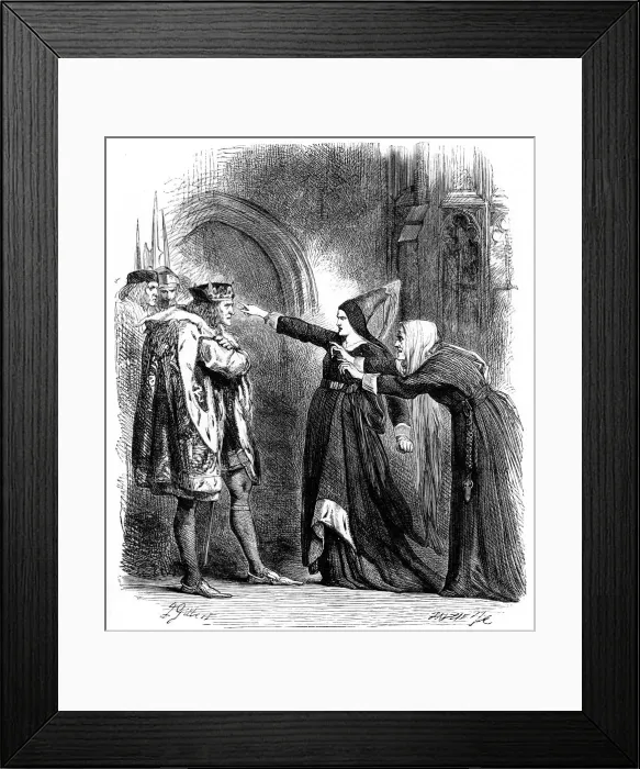 Framed Print : Scene from Shakespeares Richard III, (1591) c1858 Framed Print : Scene from Shakespeares Richard III, (1591) c1858