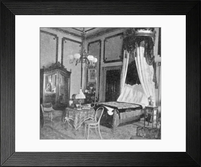 Framed Print : President William McKinleys state bedroom at the White House, 1901 Framed Print : President William McKinleys state bedroom at the White House, 1901