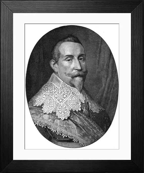 Framed Print : Gustavus Adolphus, 17th century King of Sweden, c1880 Framed Print : Gustavus Adolphus, 17th century King of Sweden, c1880