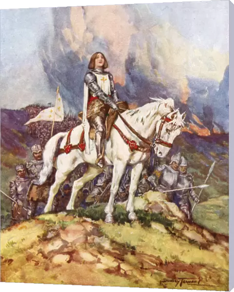 Joan of Arc, The Country girl who led a king to victory, 20th century. Artist: C Dudley Tennant