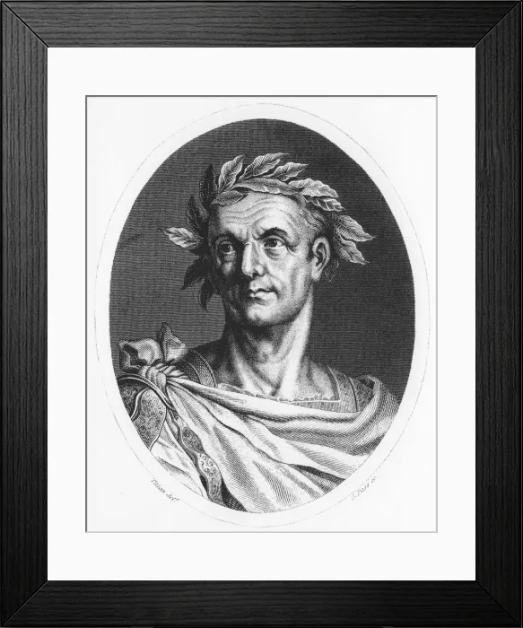 Framed Print : Julius Caesar, Roman soldier and statesman Framed Print : Julius Caesar, Roman soldier and statesman
