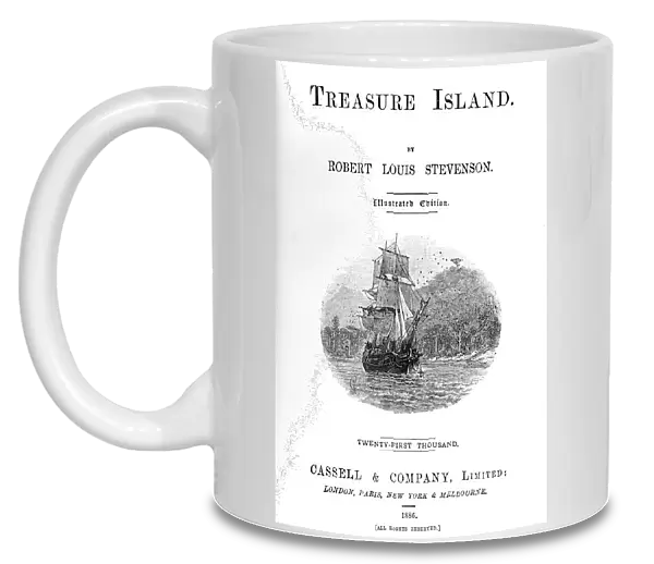 Title page of Treasure Island by Robert Louis Stevenson, 1886
