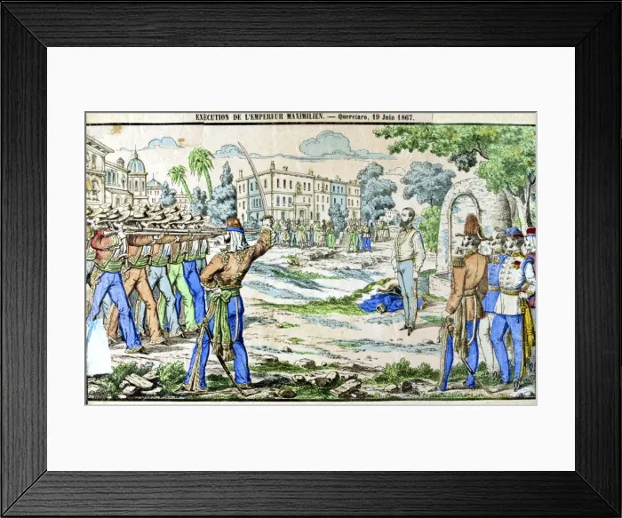 Framed Print : Execution of Maximilian, Emperor of Mexico, 19 June 1867 Framed Print : Execution of Maximilian, Emperor of Mexico, 19 June 1867
