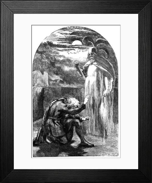 Framed Print : Scene from Shakespeares Hamlet, 19th century Framed Print : Scene from Shakespeares Hamlet, 19th century