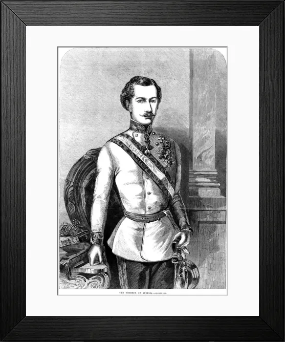 Framed Print : Franz Joseph I, Emperor of Austria, 1859 Framed Print : Franz Joseph I, Emperor of Austria, 1859