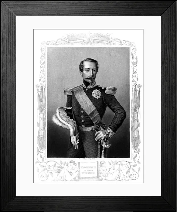 Framed Print : Napoleon III, Emperor of France, mid 1850s Framed Print : Napoleon III, Emperor of France, mid 1850s