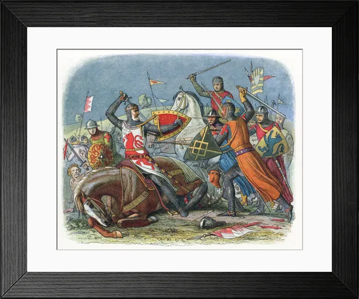 Framed Print : Battle of Alnwick, Northumberland, 1174, (1864) Framed Print : Battle of Alnwick, Northumberland, 1174, (1864)