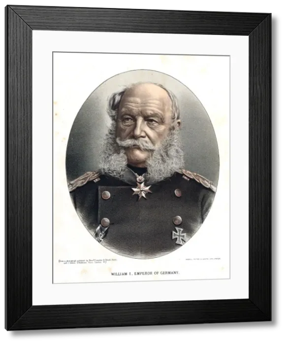 Framed Print : Wilhelm I, King of Prussia and Emperor of Germany, c1880 Framed Print : Wilhelm I, King of Prussia and Emperor of Germany, c1880