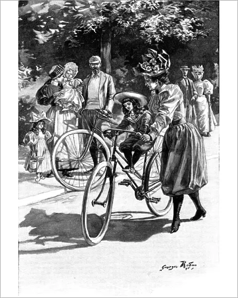 Cycling, c1890
