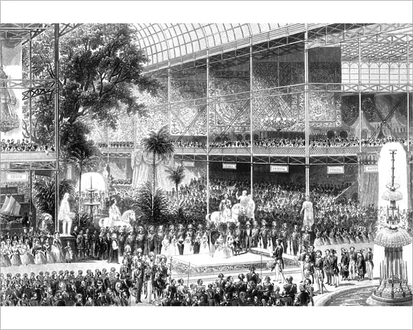 Queen Victoria opening the Great Exhibition, Crystal Palace, London, 1 May 1851