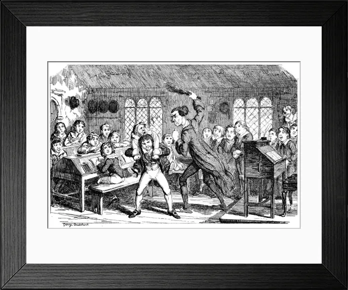 Framed Print : February - Cutting Weather, 1839. Artist: George Cruikshank Framed Print : February - Cutting Weather, 1839. Artist: George Cruikshank