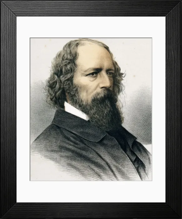 Framed Print : Alfred Tennyson, 1st Baron Tennyson, English poet, c1880 Framed Print : Alfred Tennyson, 1st Baron Tennyson, English poet, c1880