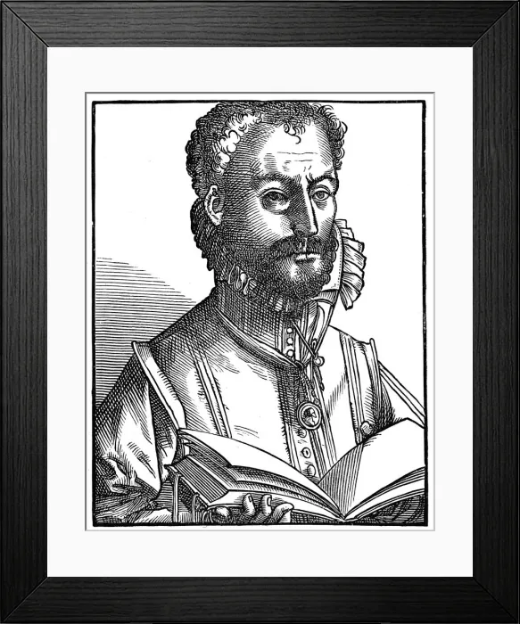 Framed Print : Orlandus Lassus, Flemish Renaissance composer and musician, 16th century Framed Print : Orlandus Lassus, Flemish Renaissance composer and musician, 16th century