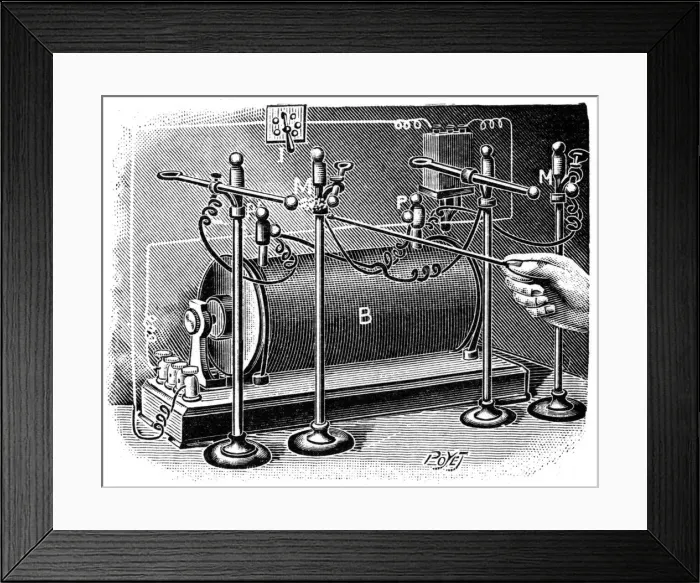 Framed Print : Work of Marie and Pierre Curie, 1904 Framed Print : Work of Marie and Pierre Curie, 1904