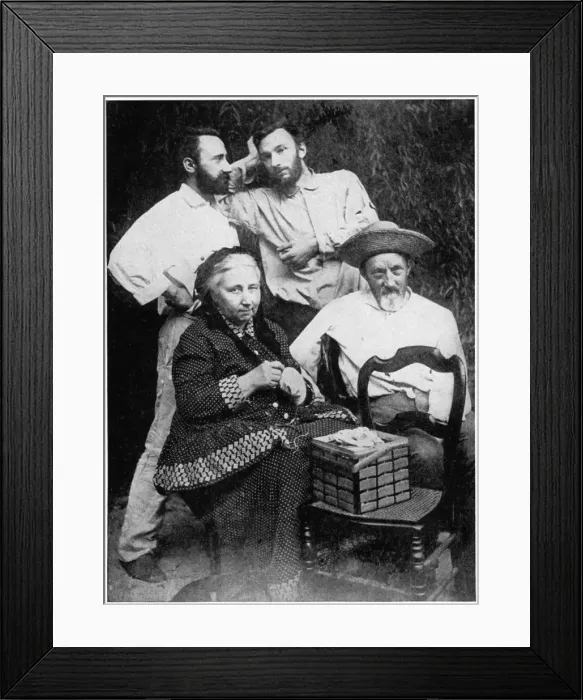 Framed Print : The Curie family, late 19th century Framed Print : The Curie family, late 19th century