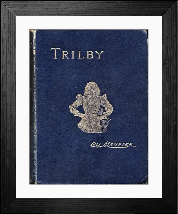 Framed Print : Front cover of Trilby by George Du Maurier, 1894. Artist: George Du Maurier Framed Print : Front cover of Trilby by George Du Maurier, 1894. Artist: George Du Maurier
