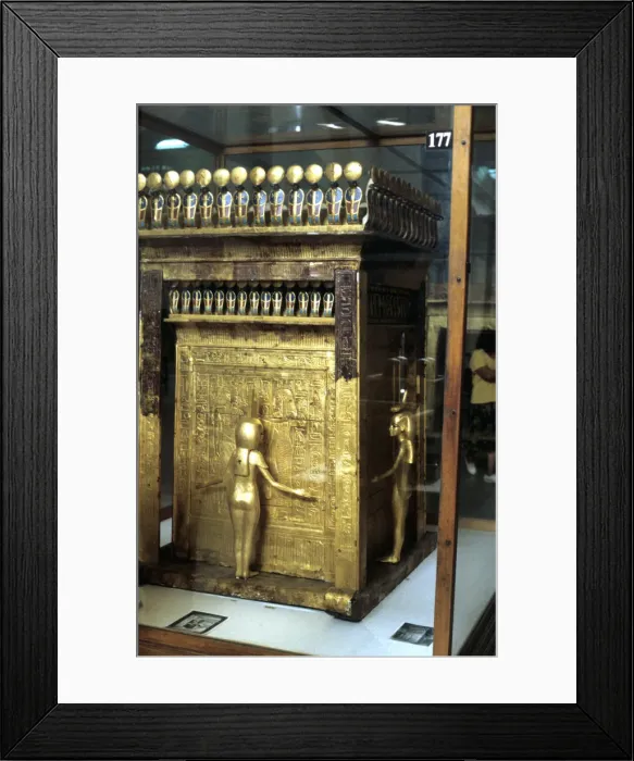 Framed Print : Golden shrine of the Egyptian pharoah Tutankhamun, c1325 BC Framed Print : Golden shrine of the Egyptian pharoah Tutankhamun, c1325 BC