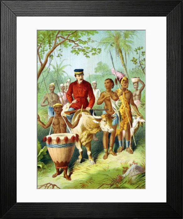 Framed Print : David Livingstone, Scottish missionary and African explorer, c1870 (c1880) Framed Print : David Livingstone, Scottish missionary and African explorer, c1870 (c1880)