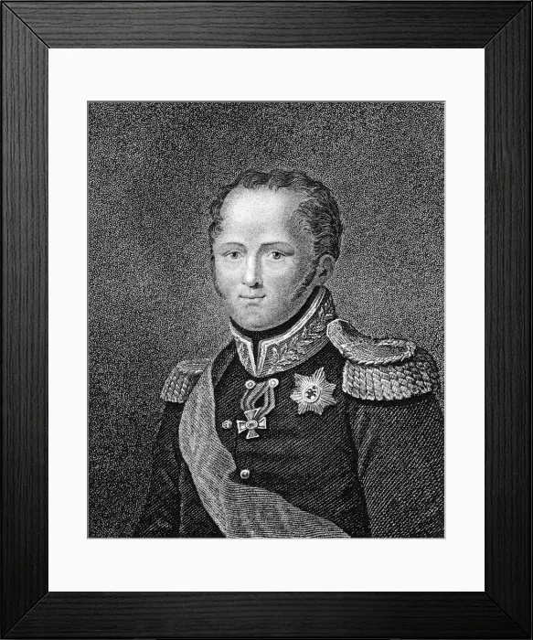 Framed Print : Alexander I, Tsar of Russia, 1817 Framed Print : Alexander I, Tsar of Russia, 1817
