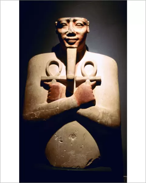 Statue of Ancient Egyptian pharaoh Tuthmosis III, Luxor, 18th Dynasty, 15th century BC