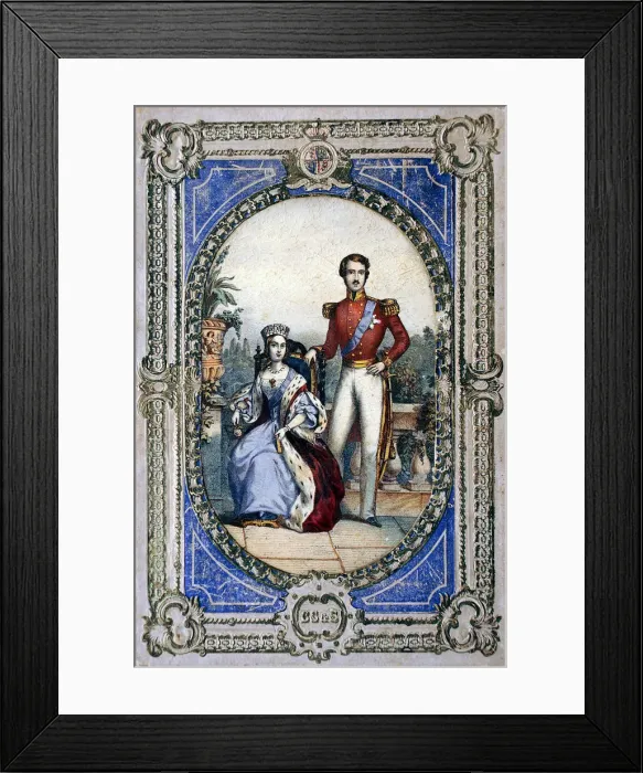 Framed Print : Queen Victoria and Prince Albert, c1840s Framed Print : Queen Victoria and Prince Albert, c1840s