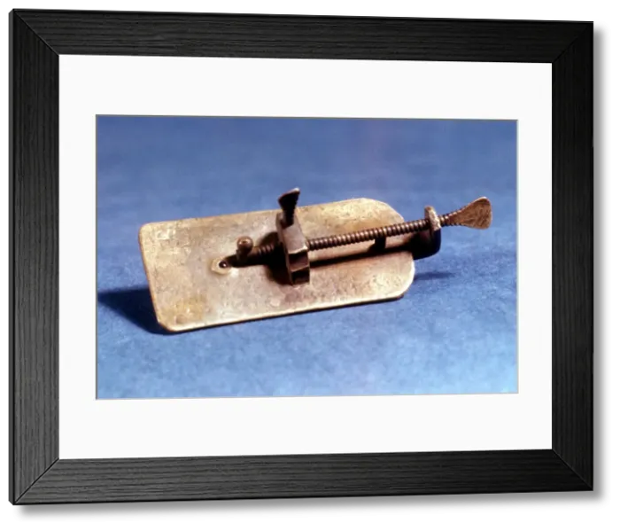 Framed Print : Microscope by Anton Van Leeuwenhoek, Dutch, c1670 Framed Print : Microscope by Anton Van Leeuwenhoek, Dutch, c1670
