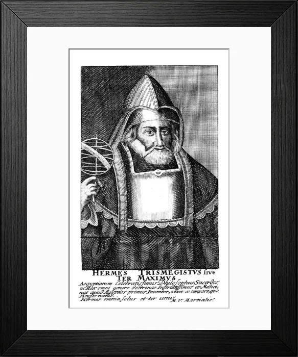 Framed Print : Hermes the Egyptian, alchemist, 17th century Framed Print : Hermes the Egyptian, alchemist, 17th century