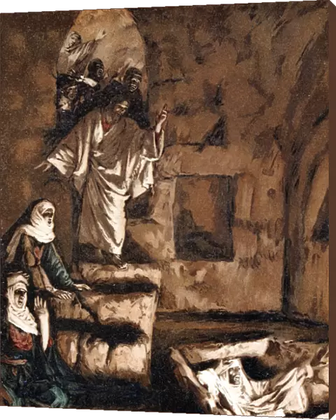 Jesus raising Lazarus from the tomb, 1897. Artist: James Tissot
