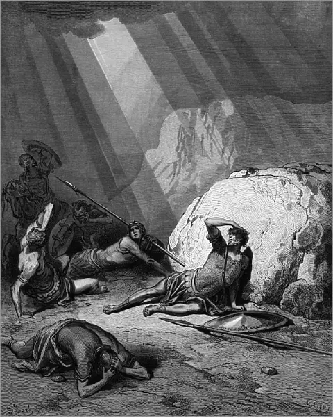 Conversion of St Paul on the road to Damascus, 1865-1866. Artist: Gustave Dore