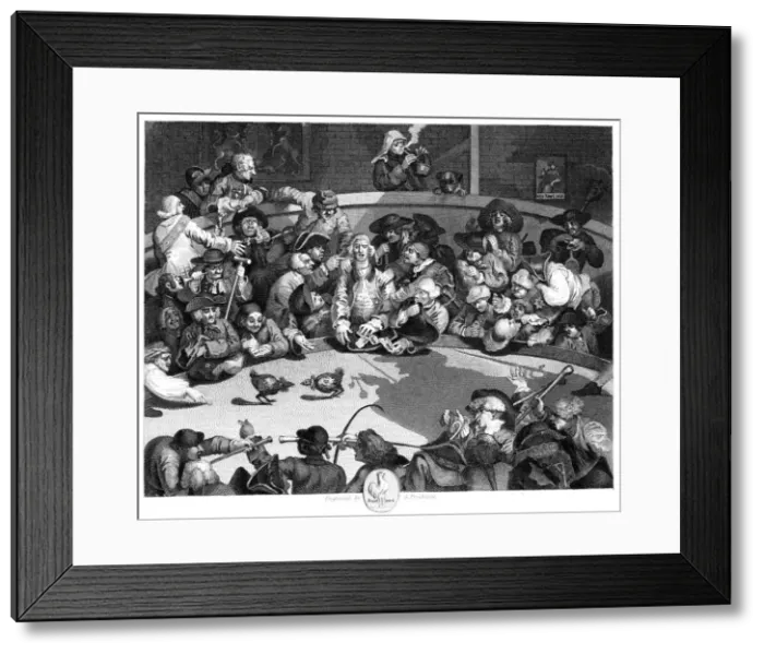 Framed Print : The Cock Pit, c1840. Artist: George Presbury Framed Print : The Cock Pit, c1840. Artist: George Presbury
