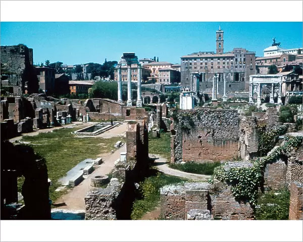 Ruins of the Forum, Rome with the House of the Vestals on the left