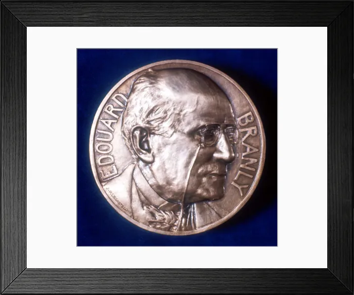 Framed Print : Edouard Branly, French physicist, 20th century. Artist: J-P Legastelois Framed Print : Edouard Branly, French physicist, 20th century. Artist: J-P Legastelois